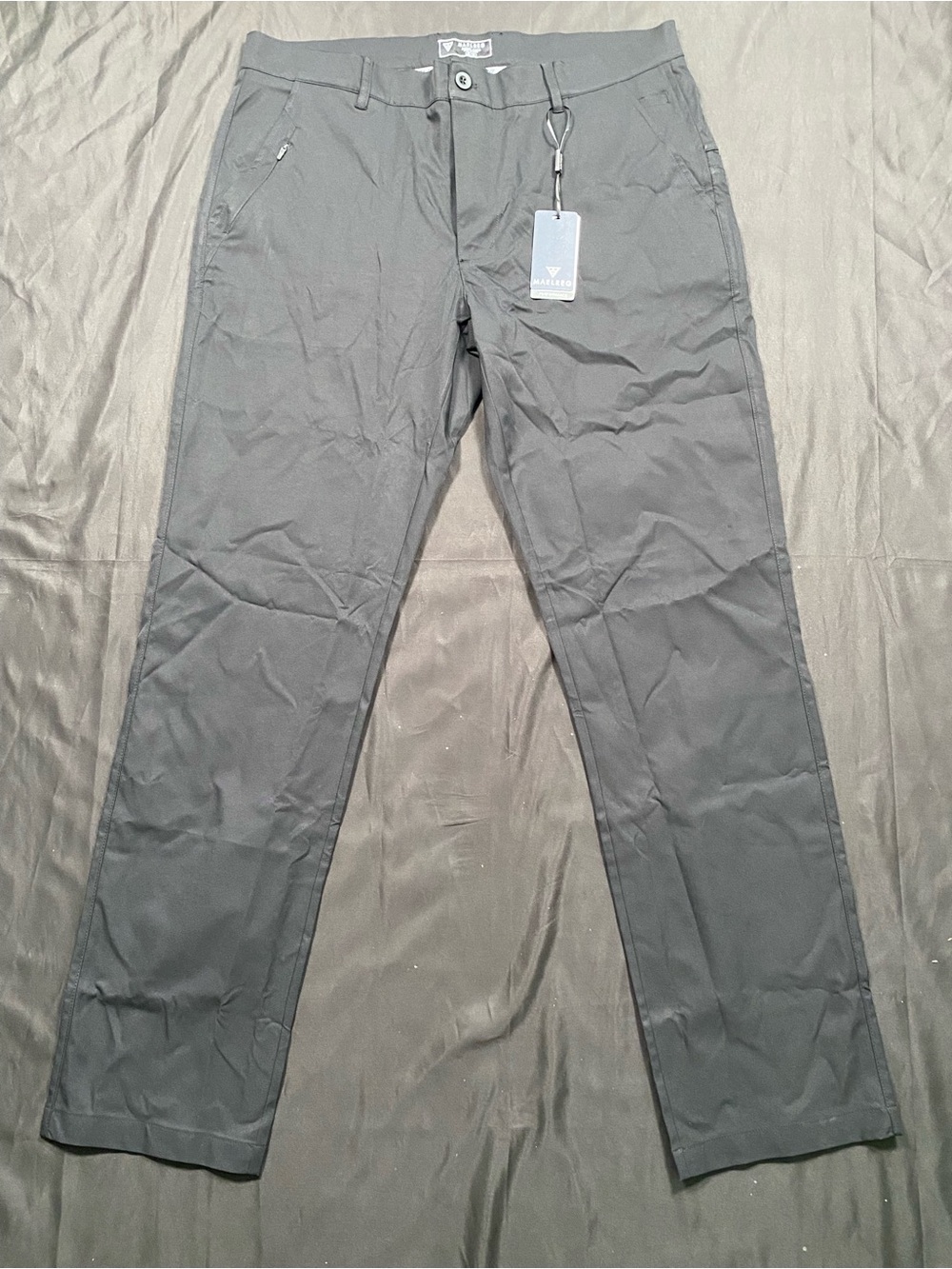 MAELREG Men’s Black and Light Gray Performance Pants